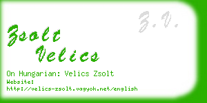 zsolt velics business card